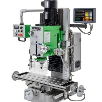 Tandwiel boorfreesmachine met digitale uitlezing en variabel toerental